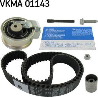 SKF VKMA 01143 - Zobsiksnas komplekts adetalas.lv