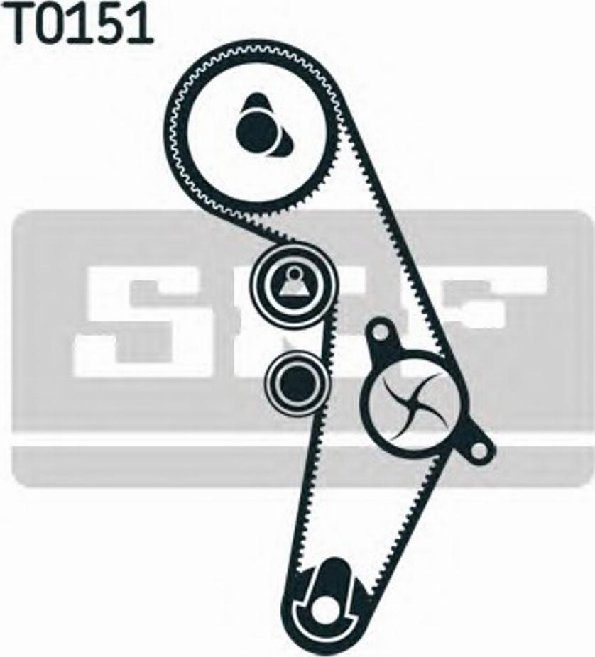 SKF VKMA 01115 - Zobsiksnas komplekts adetalas.lv