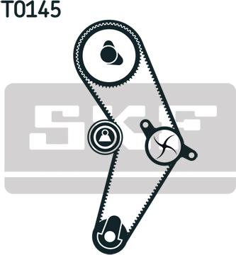 SKF VKMC 06009 - Ūdenssūknis + Zobsiksnas komplekts adetalas.lv