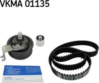 SKF VKMA 01135 - Zobsiksnas komplekts adetalas.lv