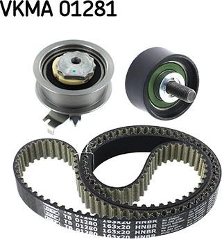 SKF VKMA 01281 - Zobsiksnas komplekts adetalas.lv