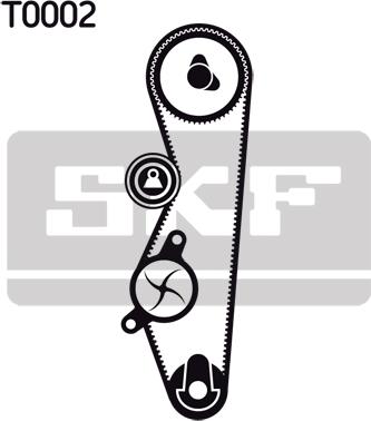 SKF VKMA 08201 - Zobsiksnas komplekts adetalas.lv