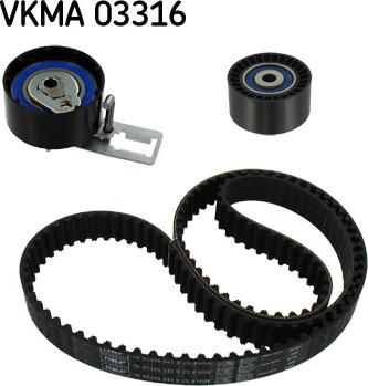 SKF VKMA 03316 - Zobsiksnas komplekts adetalas.lv