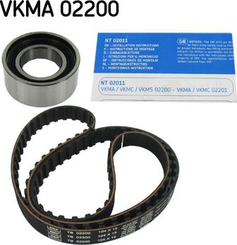 SKF VKMA 02200 - Zobsiksnas komplekts adetalas.lv