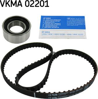 SKF VKMA 02201 - Zobsiksnas komplekts adetalas.lv