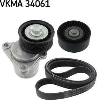 SKF VKMA 34061 - Ķīļrievu siksnu komplekts adetalas.lv