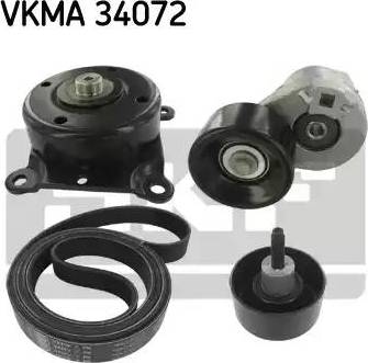 SKF VKMA 34072 - Ķīļrievu siksnu komplekts adetalas.lv