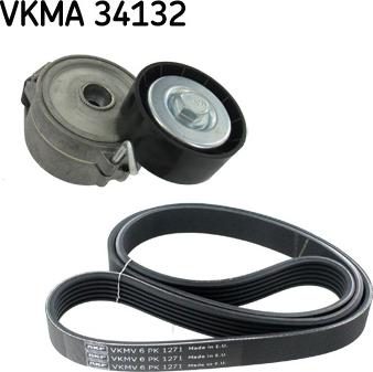 SKF VKMA 34132 - Ķīļrievu siksnu komplekts adetalas.lv