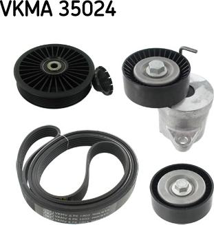 SKF VKMA 35024 - Ķīļrievu siksnu komplekts adetalas.lv