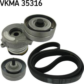 SKF VKMA 35316 - Ķīļrievu siksnu komplekts adetalas.lv