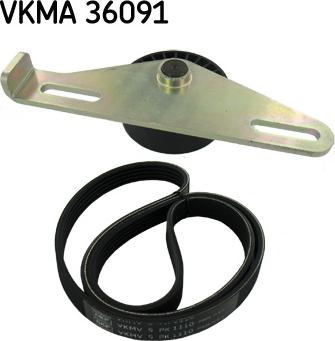 SKF VKMA 36091 - Ķīļrievu siksnu komplekts adetalas.lv