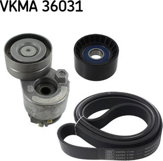 SKF VKMA 36031 - Ķīļrievu siksnu komplekts adetalas.lv