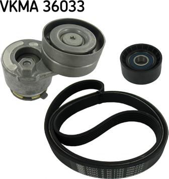 SKF VKMA 36033 - Ķīļrievu siksnu komplekts adetalas.lv