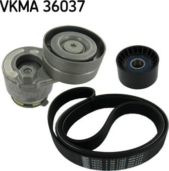 SKF VKMA 36037 - Ķīļrievu siksnu komplekts adetalas.lv