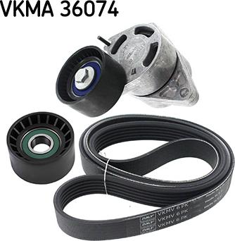 SKF VKMA 36074 - Ķīļrievu siksnu komplekts adetalas.lv