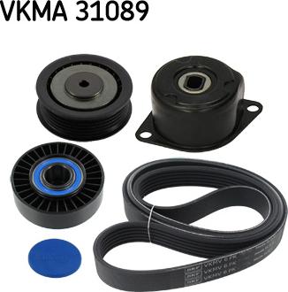 SKF VKMA 31089 - Ķīļrievu siksnu komplekts adetalas.lv