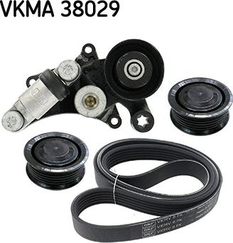 SKF VKMA 38029 - Ķīļrievu siksnu komplekts adetalas.lv