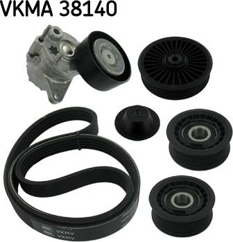 SKF VKMA 38140 - Ķīļrievu siksnu komplekts adetalas.lv