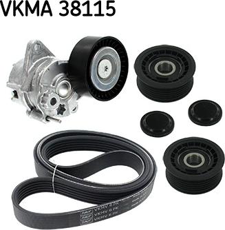 SKF VKMA 38115 - Ķīļrievu siksnu komplekts adetalas.lv