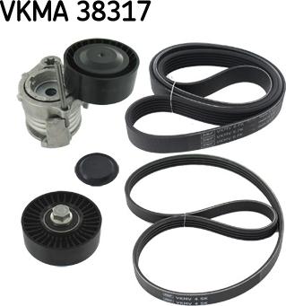 SKF VKMA 38317 - Ķīļrievu siksnu komplekts adetalas.lv