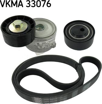 SKF VKMA 33076 - Ķīļrievu siksnu komplekts adetalas.lv