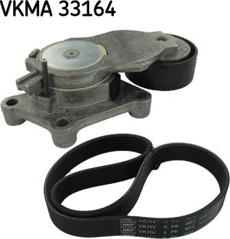 SKF VKMA 33164 - Ķīļrievu siksnu komplekts adetalas.lv