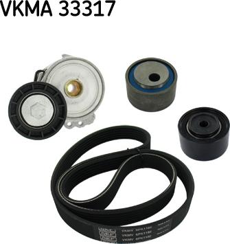 SKF VKMA 33317 - Ķīļrievu siksnu komplekts adetalas.lv