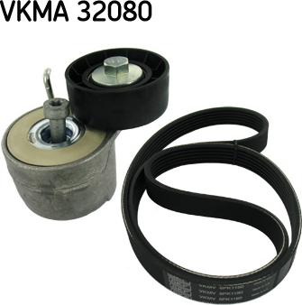 SKF VKMA 32080 - Ķīļrievu siksnu komplekts adetalas.lv