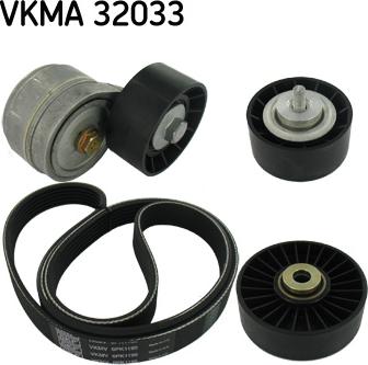 SKF VKMA 32033 - Ķīļrievu siksnu komplekts adetalas.lv