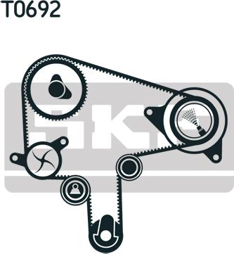 SKF VKMC 94919-1 - Ūdenssūknis + Zobsiksnas komplekts adetalas.lv