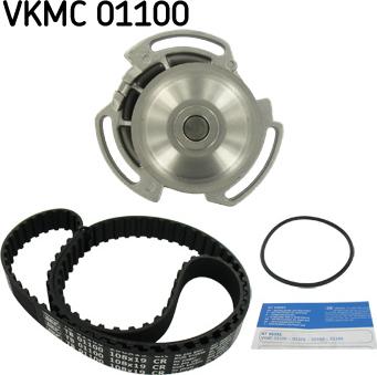 SKF VKMC 01100 - Ūdenssūknis + Zobsiksnas komplekts adetalas.lv