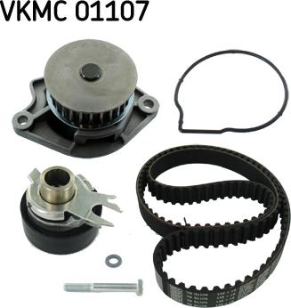 SKF VKMC 01107 - Ūdenssūknis + Zobsiksnas komplekts adetalas.lv