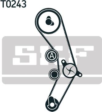 SKF VKMC 01170-2 - Ūdenssūknis + Zobsiksnas komplekts adetalas.lv