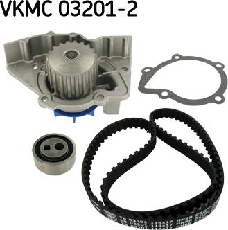 SKF VKMC 03201-2 - Ūdenssūknis + Zobsiksnas komplekts adetalas.lv