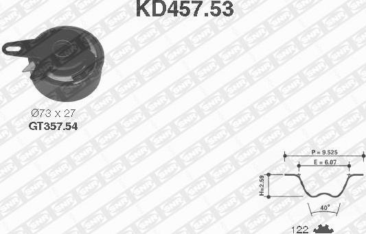 SNR KD457.53 - Zobsiksnas komplekts adetalas.lv