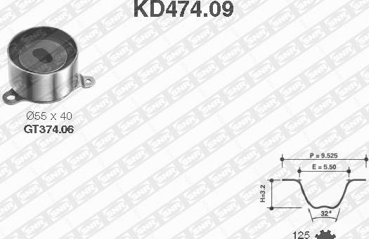 SNR KD474.09 - Zobsiksnas komplekts adetalas.lv