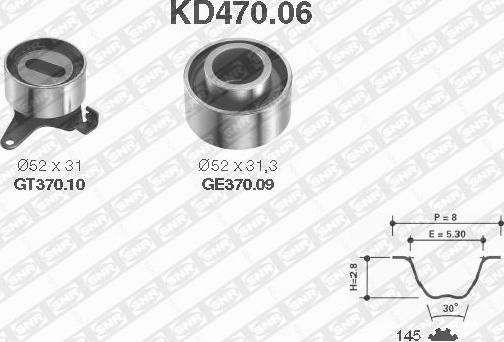 SNR KD470.06 - Zobsiksnas komplekts adetalas.lv