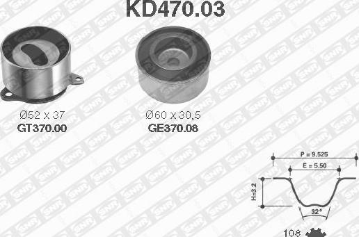 SNR KD470.03 - Zobsiksnas komplekts adetalas.lv