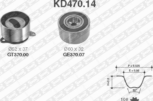 SNR KD470.14 - Zobsiksnas komplekts adetalas.lv