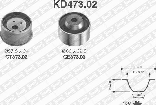 SNR KD473.02 - Zobsiksnas komplekts adetalas.lv