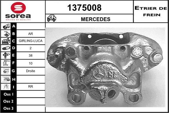 SNRA 1375008 - Bremžu suports adetalas.lv