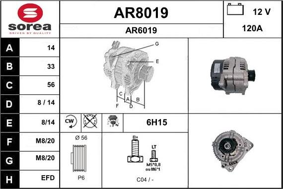 SNRA AR8019 - Ģenerators adetalas.lv