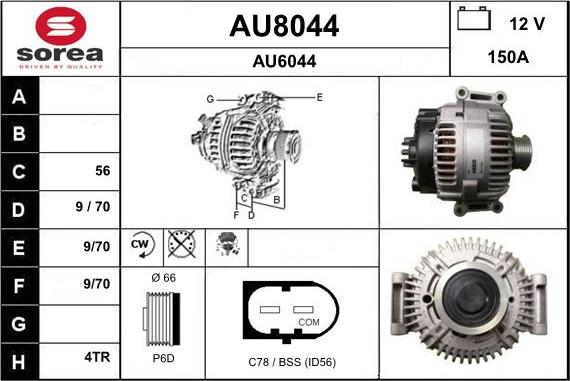 SNRA AU8044 - Ģenerators adetalas.lv