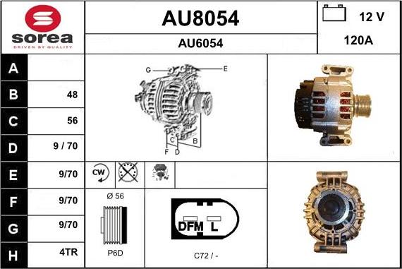 SNRA AU8054 - Ģenerators adetalas.lv