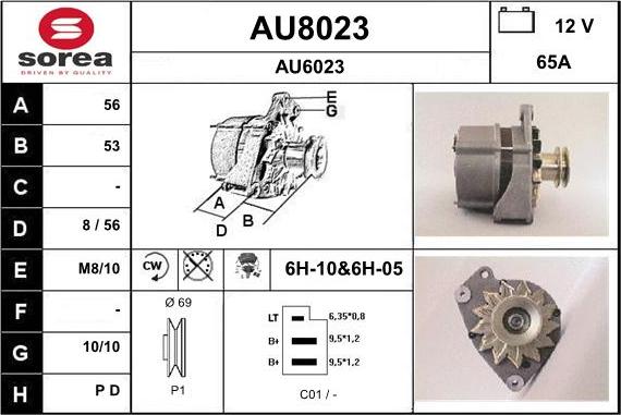 SNRA AU8023 - Ģenerators adetalas.lv