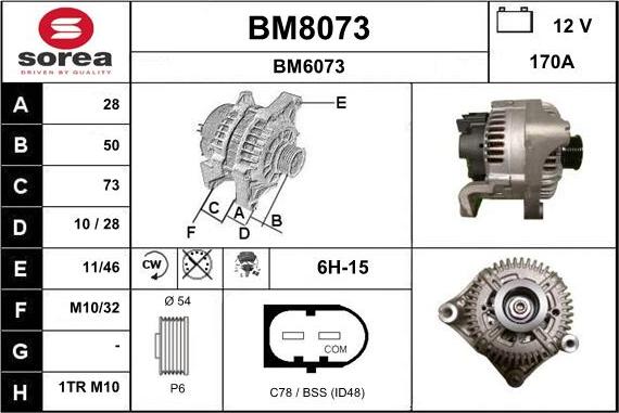 SNRA BM8073 - Ģenerators adetalas.lv