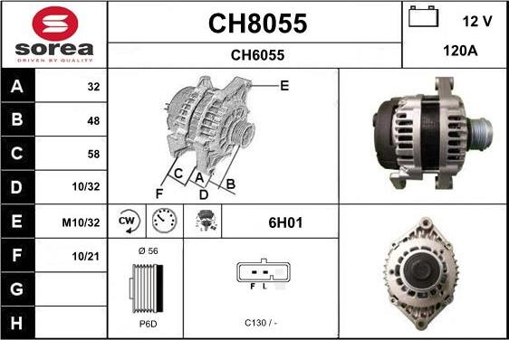 SNRA CH8055 - Ģenerators adetalas.lv