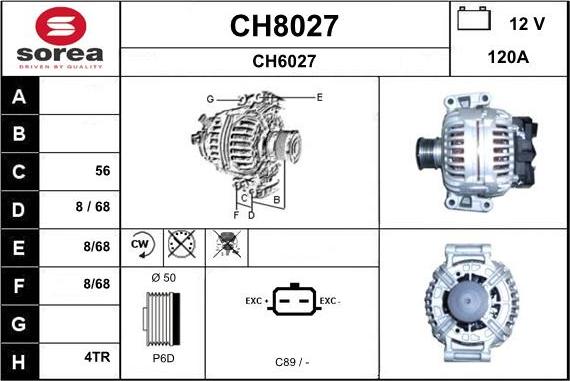 SNRA CH8027 - Ģenerators adetalas.lv