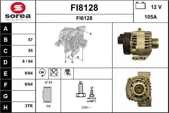 SNRA FI8128 - Ģenerators adetalas.lv