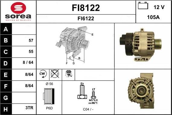 SNRA FI8122 - Ģenerators adetalas.lv